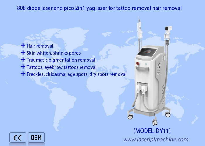 Multifunctional 3 In 1 808nm Diode Laser Hair Removal Tattoo Removal
