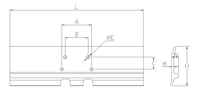 Track Shoe for Bulldozer Single Grouser Double/Triple Grouser Heavy Duty Shoe Swamp