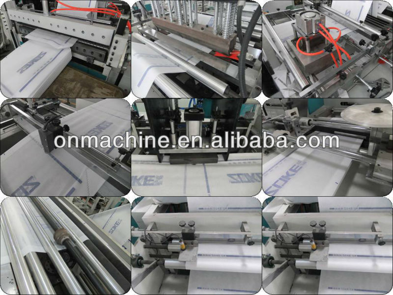 auto high speed non woven bag making machine , t-shirt bag machines