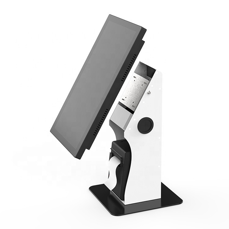 21.5In DeskTop Self Service Payment POS System Kiosk With Post Holder And Printer