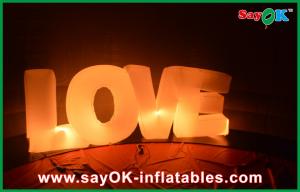 China Customized Inflatable Alphabet Letters Numbers with LED Lights for Advertising or Concert Music Touring on sale