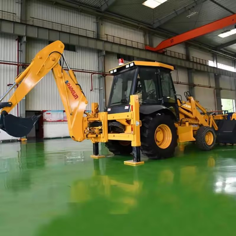 Sinomach Changlin Mini Backhoe Loader Machine WZC20 Bucket 1.0M3 Digger Bucket 0.3 M3