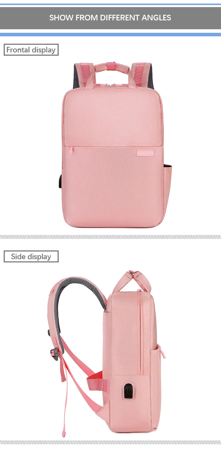 15.6" Travel Business Laptop Backpack Water Resistant Promotional Gift USB Compartment