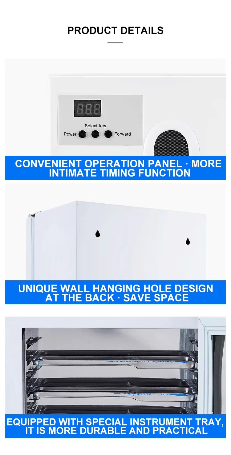 27L UV Light Cabinet Single Door Stainless Steel Dental UV Cabinet With Time Setting