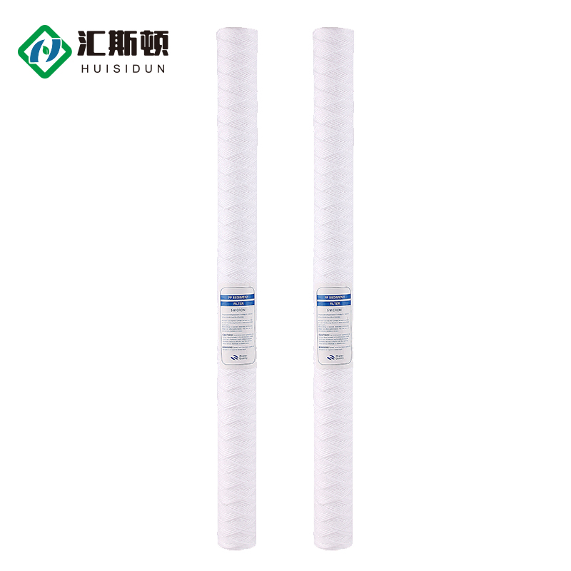Huiston 1 Microns Pp Wound Cartridge Water Filter for Edible Oil Filtration 10 Inch Length
