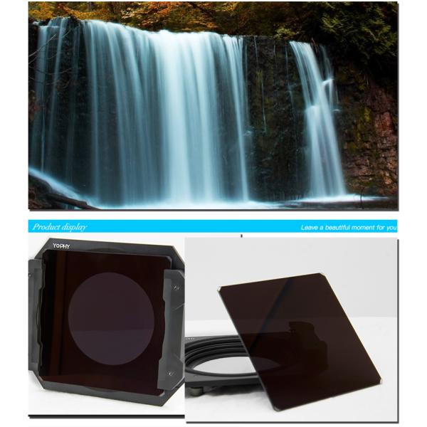 ND64 Square Camera Lens Filters 100 * 100mm HD MRC Scratchproof Waterproof / Oil Resistant