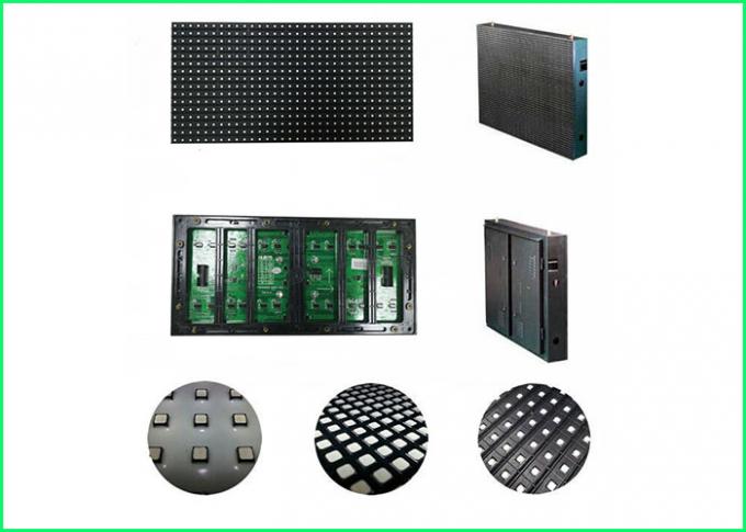 Big P10 LED Advertising Displays LED Video Screen High Brightness 7500cd/m2