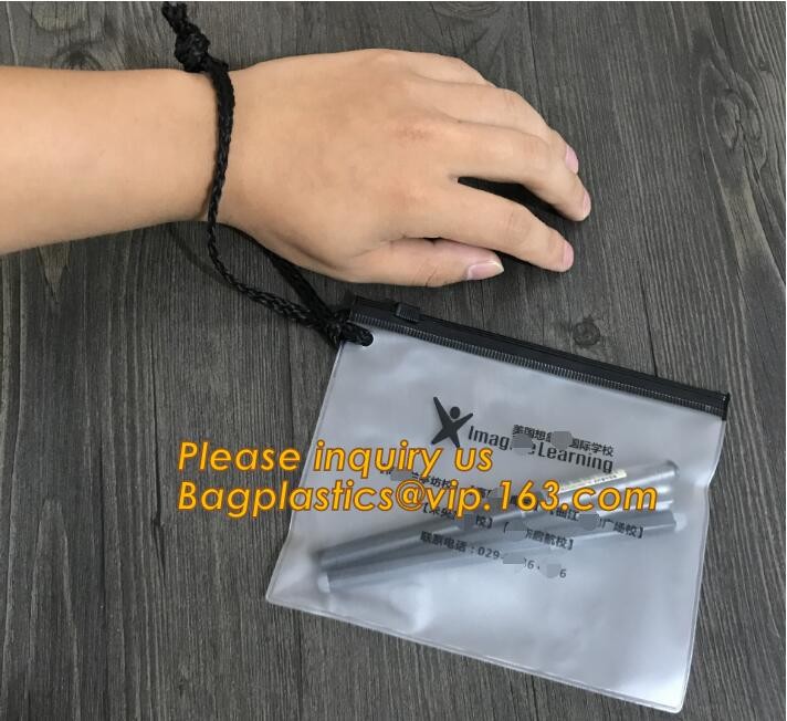 Factory Custom made Environmental PVC clear packaging toy storage handle bag,plastic tote packaging bag with handles fro