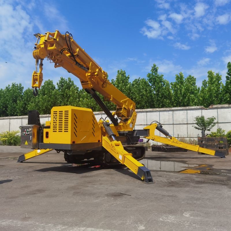 8 Ton Electric And Diesel Powered Steel Spider Crane With 3 Year Warranty