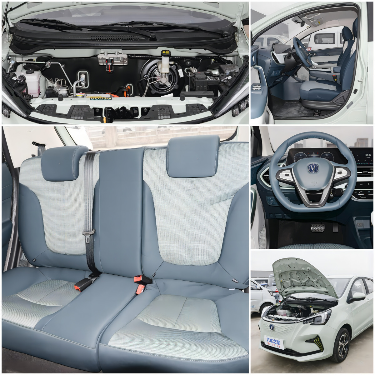 310km Changan Benben E Star EV Hatchback 5Kw Motor 4 Wheel Adult EV Car