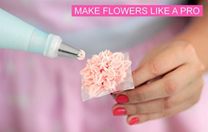 FBT010603 cake decoration kit include turntable stand,piping tips,icing bags,spatula etc.