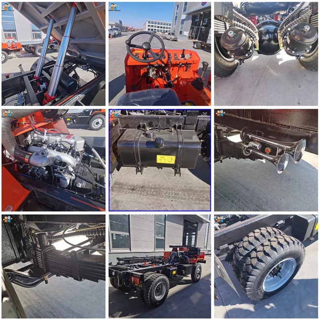 5 Ton Mini Mining Four Wheel Dumper Truck 4X4 Hydraulic Diesel Dump Truck