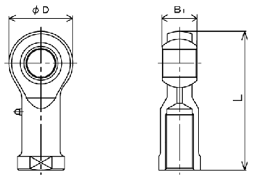 Ball joint rod end bearing PHS 8, PHS8