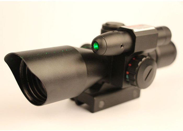 Integral Sunshade Long Range Hunting Scopes With Green Laser 20mm Mount