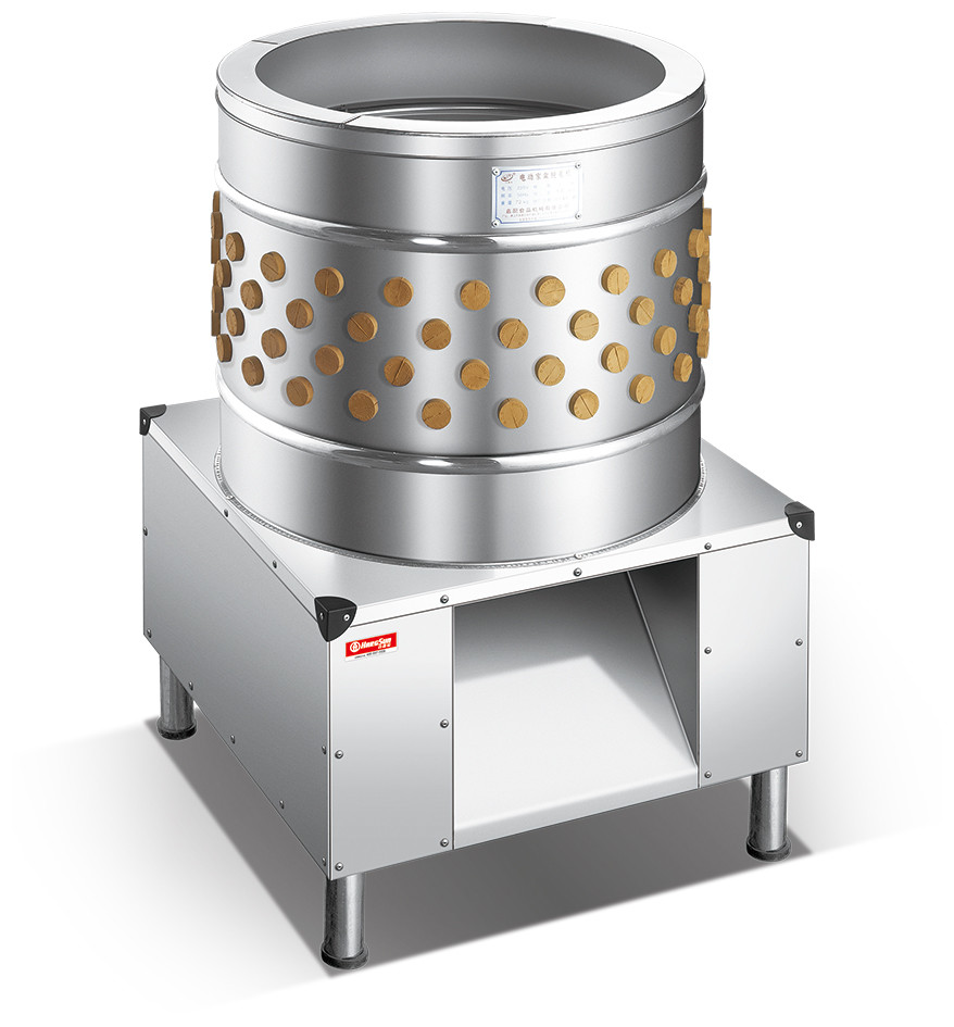 1.1kw Automatic Chicken Plucking Machine , 57kg12kg/h Poultry Feather Removal Machine