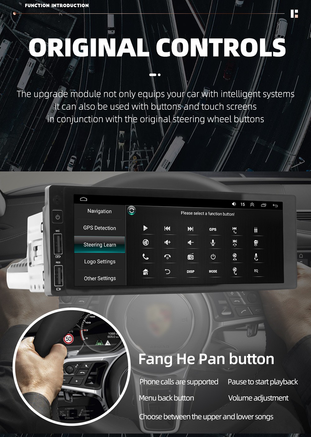 3G/4G Sim Card Connection 1G/2G RAM CarPlay Android-Auto MP5 Player for Car Stereo