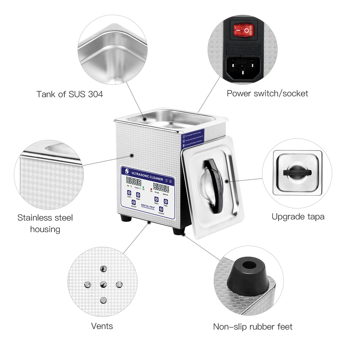 100W Skymen Ultrasonic Cleaner