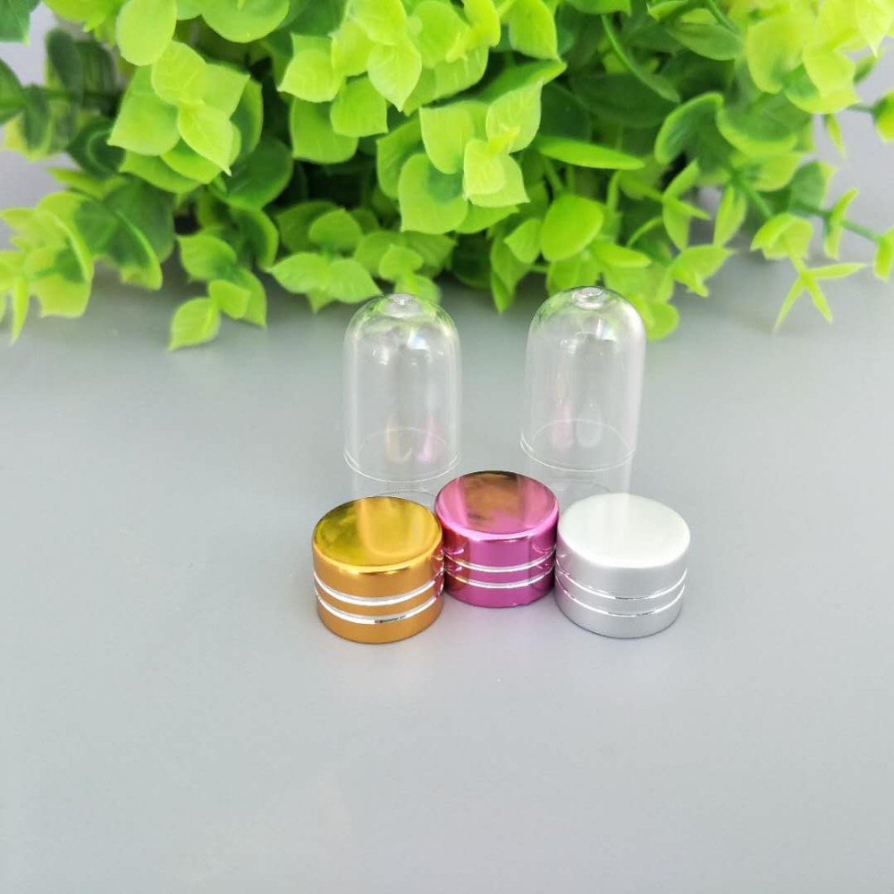 15mm PS Clear Plastic Pill Bottles Container One Capsule