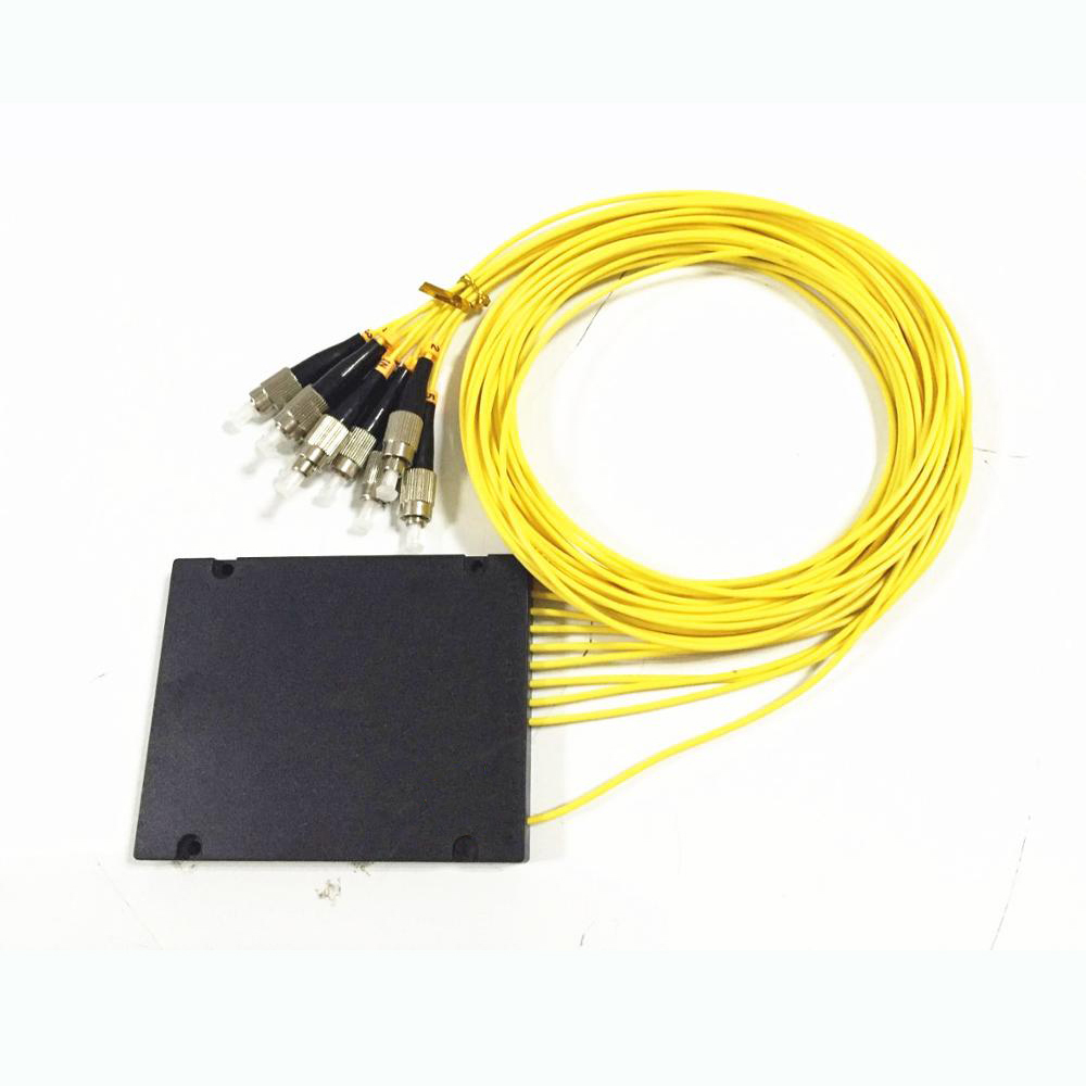 Fc Upc 1x8 Plc Internet Singlemode Fiber Optic Splitter Abs Cassette Type
