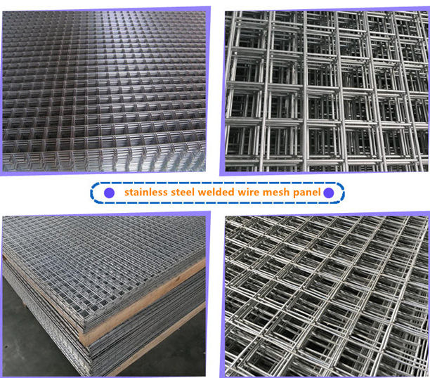 SS Welded Wire Mesh Panels 0.35mm 2x2