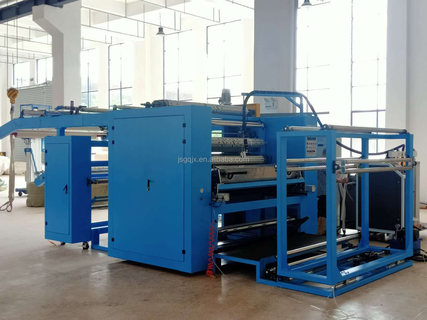 Easy to Operate PUR Hot Melt Glue Laminating Machine for Curtain Blackout 10500x4900x3500