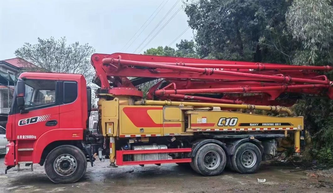 Popular Model Good Original Condition 2021 Sy 43m Concrete Pump Ready Mix Batching Plant Boom Pump for Sale