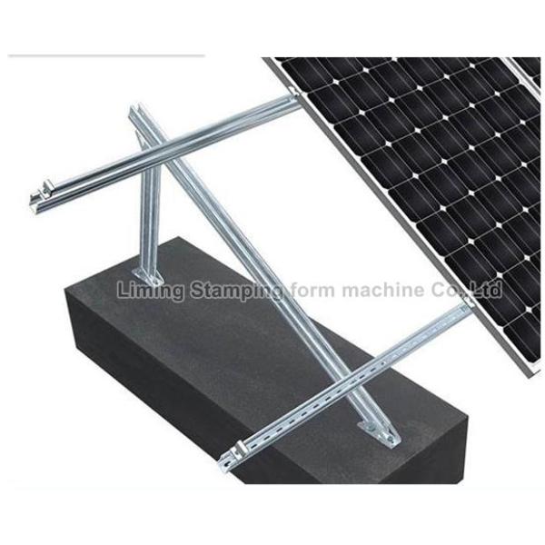 GI GL Photovoltaic Bracket Roll Forming Line For 0.3mm