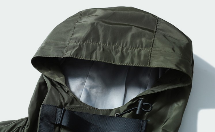 Plus Size Hooded Anorak Jacket Pullover Closure Type US European Asian Size