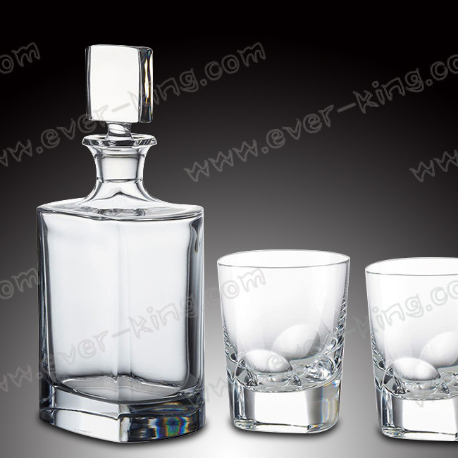 Transparent Luxury Spirits Tequila Square Bottle