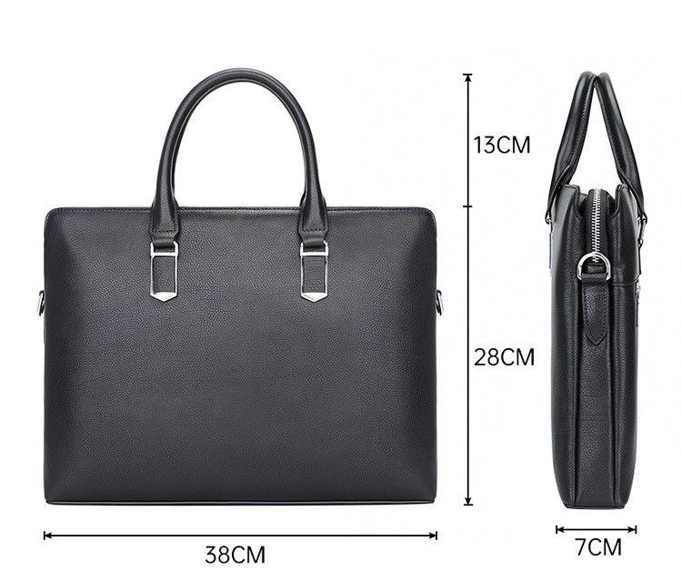 Men's Briefcase For Business Leather Computer Office Bag Laptop Bag BRB05