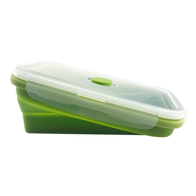 custom adult korean microwave food packaging children's silicone folding food container food grade silicone lunch box