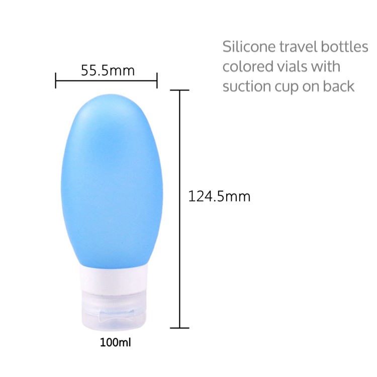 Plastic Lid Silicone Travel Containers Easy To Unpack For Cleaning And Install Back