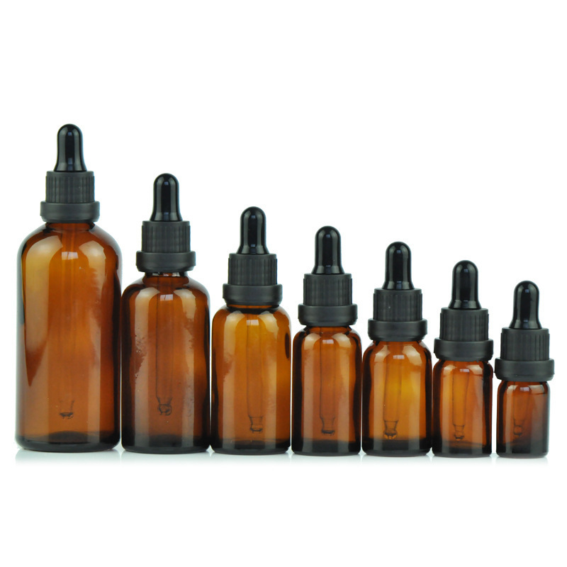 Luxury Glass Collar 5ml 10ml 15ml Hair Oil Essential Oil Perfume Oil Frosted Pink Dropper Bottle With Rose Gold Top