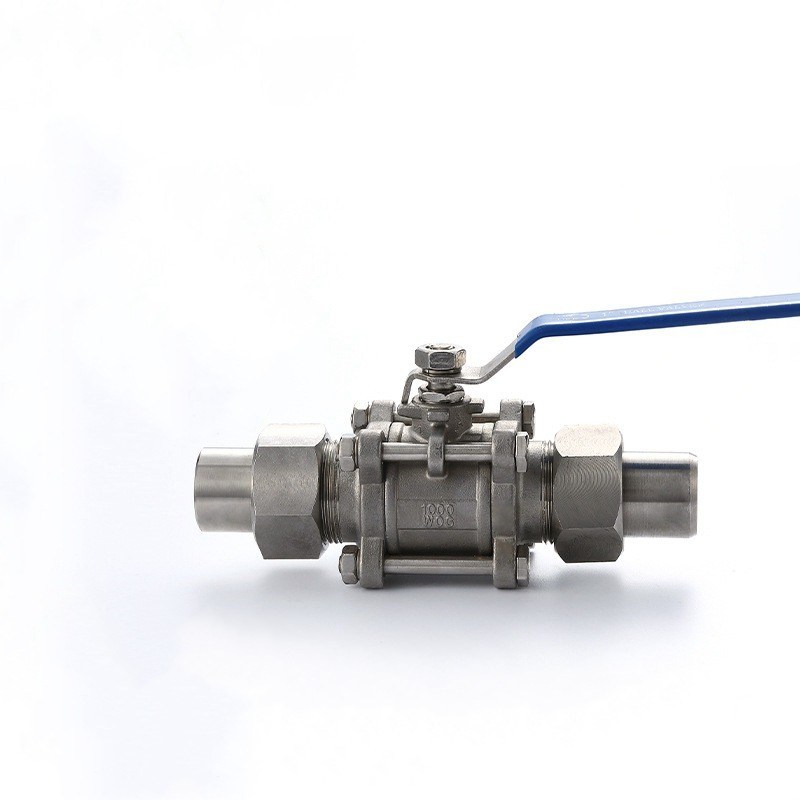 304/316 Stainless Steel 3-Pieces Butt Welded Ball Valve End with Union