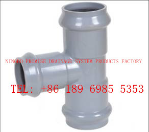 Quality Three faucet regular tee PVC-U UPVC Flexible Joint Fittings for sale