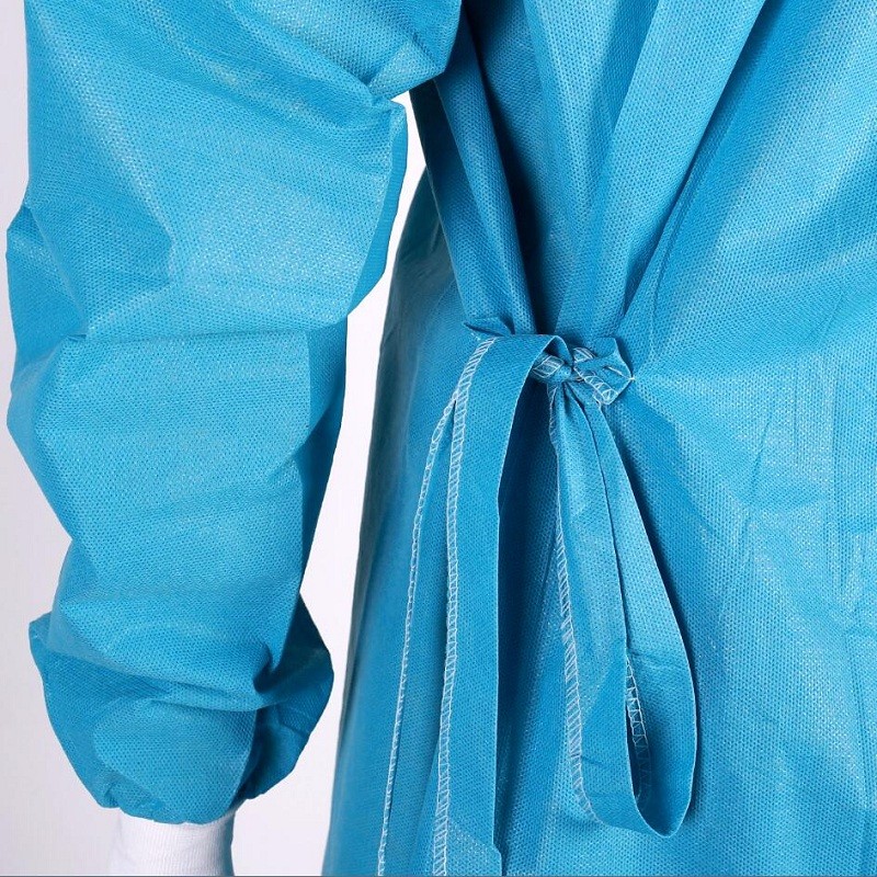 SMS Nonwoven Disposable Isolation Gowns , Unisex Disposable Dressing Gowns