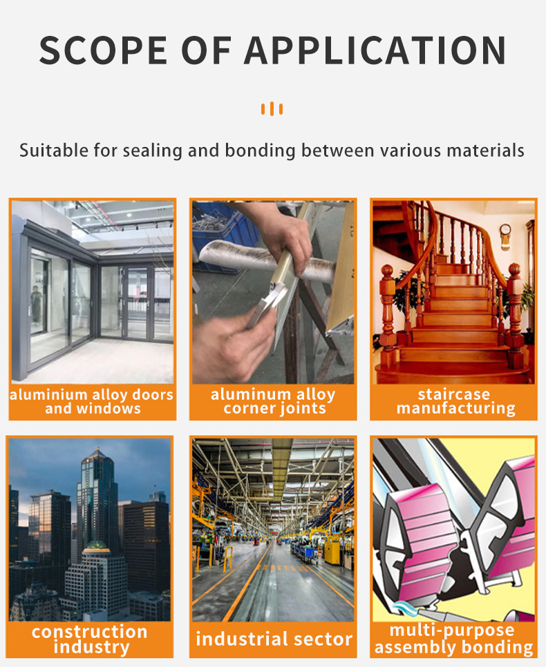 Professional Grade Single Component Adhesive Corner Sealant For Door & Window