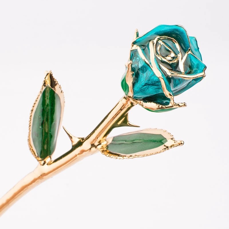Wholesale OEM/ODM Real Preserved Rose Dipped In Gold Rose 24k Gold Roses