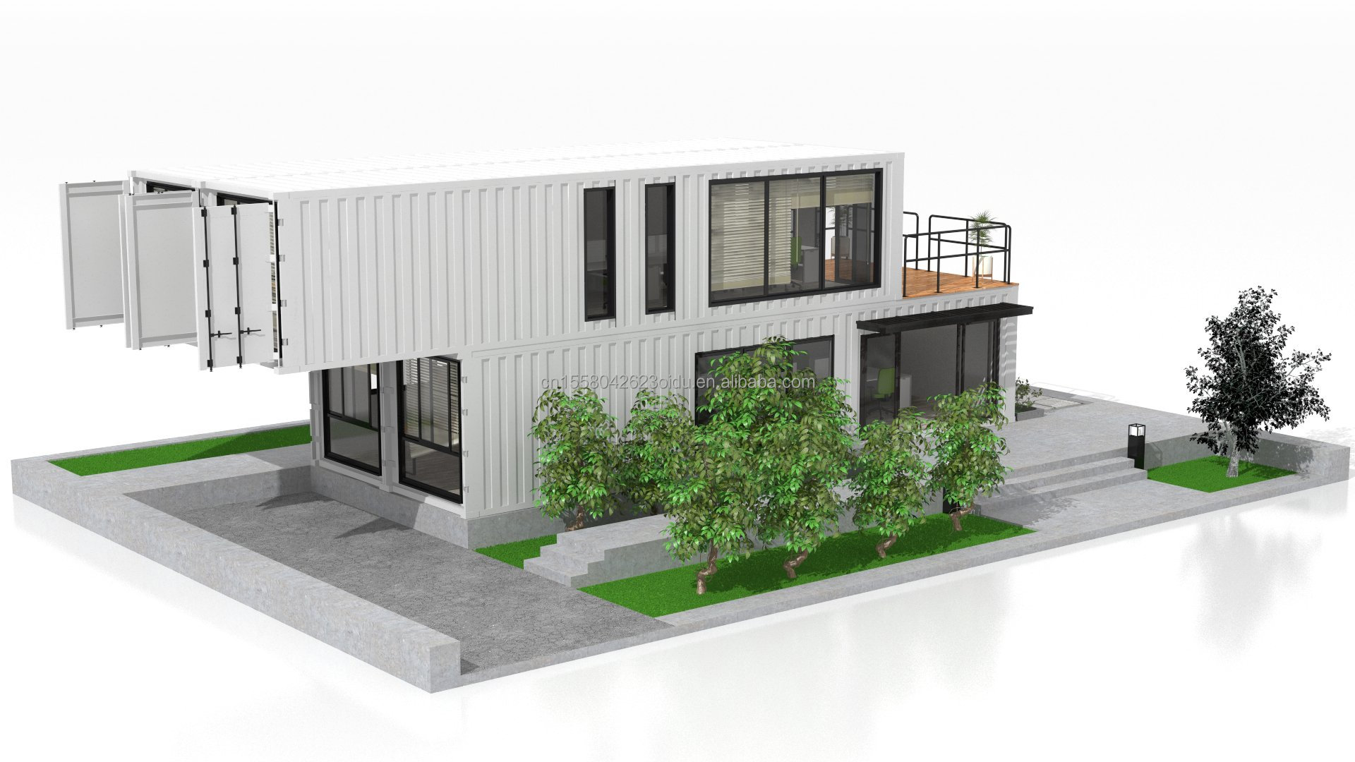 Foldable Puerto Rico Living 40ft Luxury Pack Shipping Container Casas Modulares Prefabricadas Pre Fab House for Market