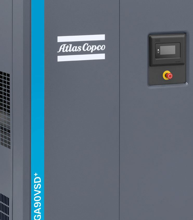 37kw Atlas GA 37 VSD+ , Oil Injected Rotary Atlas Screw Air Compressor