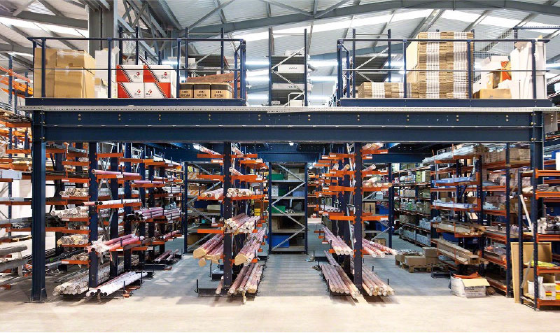 Cantilever Racking Roll Out Cassette Rack For Long Products