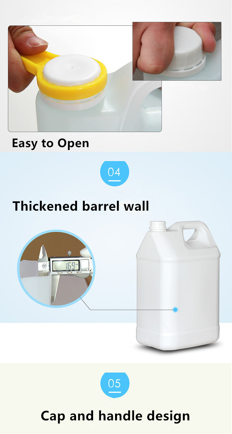 UMETASS 5L Food Grade Jerry Can with HDPE Plastic Material and Tamper-Proof Cover
