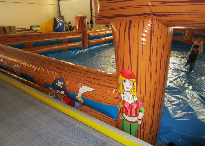 Inflatable Bull Ring 10 X 10m , Blow Up / Inflatable Sports Arena Bounce House