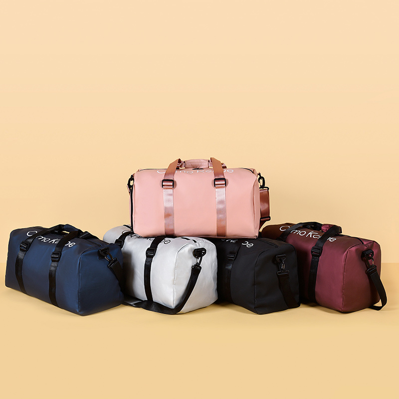 Waterproof Nylon Yoga Gym Bags With Shoe Compartment Sport Bags Custom Logo