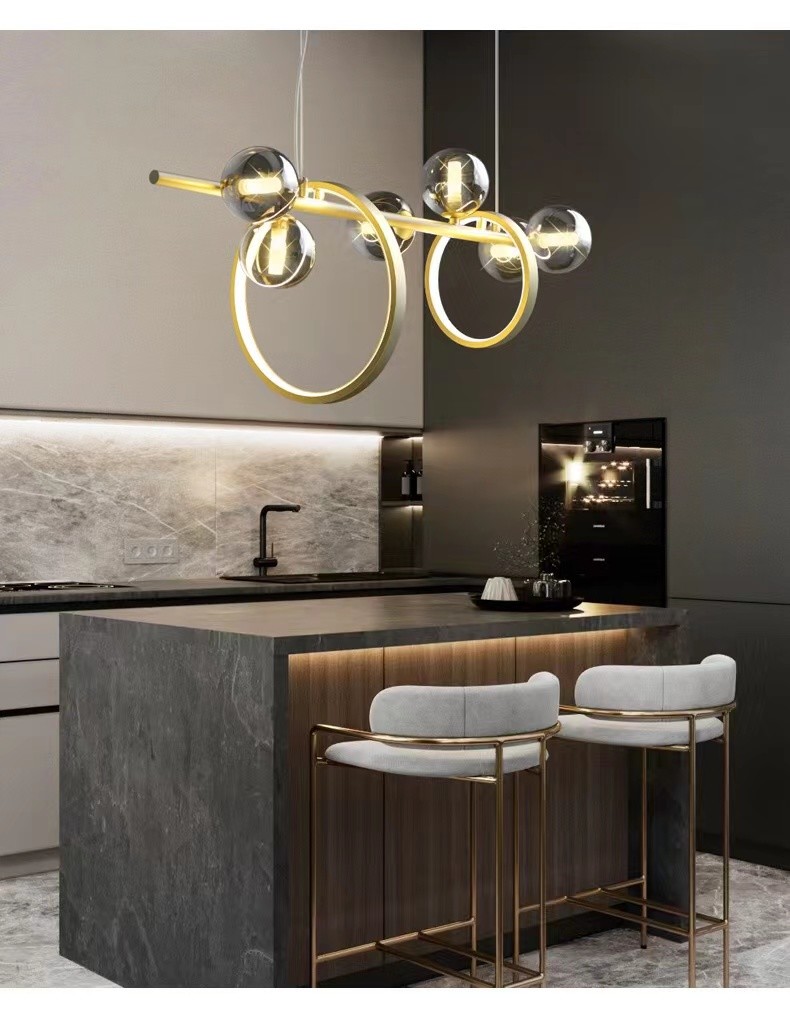 Bubble Glass Ball Home Bedroom Led Pendant Ceiling Lights Suspended Pendant Lamp
