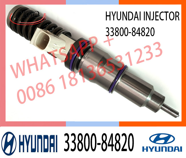 Diesel Injector 33800 84820, 33800-84820, 3380084820, 21306407 BEBE4D19002 for Hyundai D6CC engine