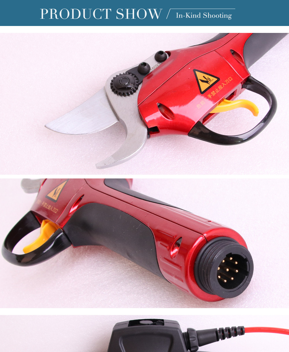 Swansoft 3.0CM Electric Bypass Pruner, Electric Pruning Shear, Electric Scissors for Vineyard and Orchard