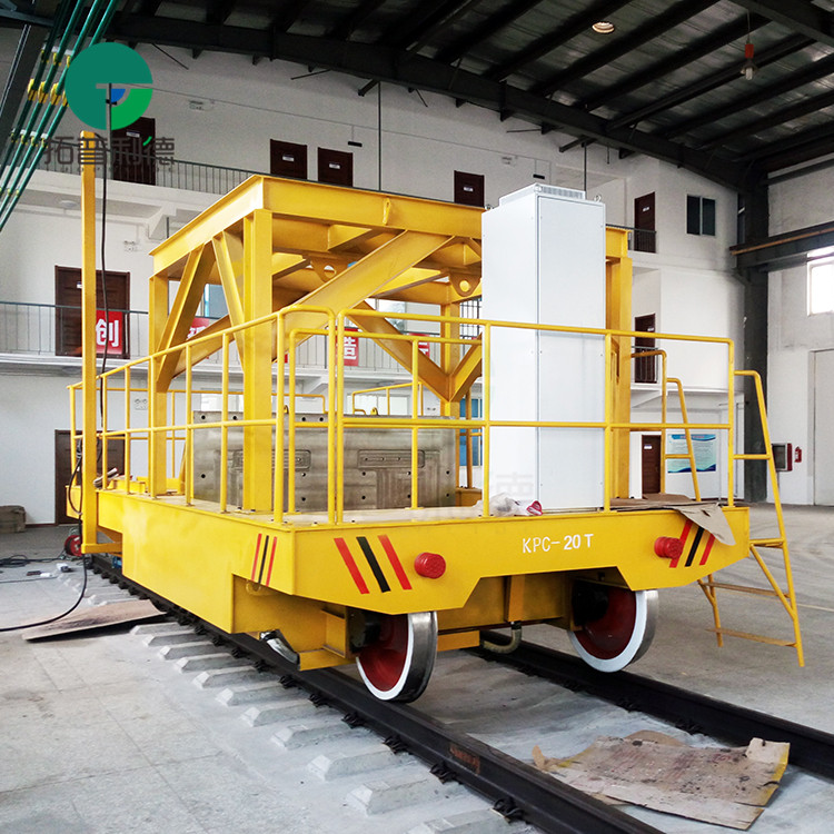 10 Ton Material Handling Outdoor Indoor Use Busbar Power Electric Rail Transfer Cart