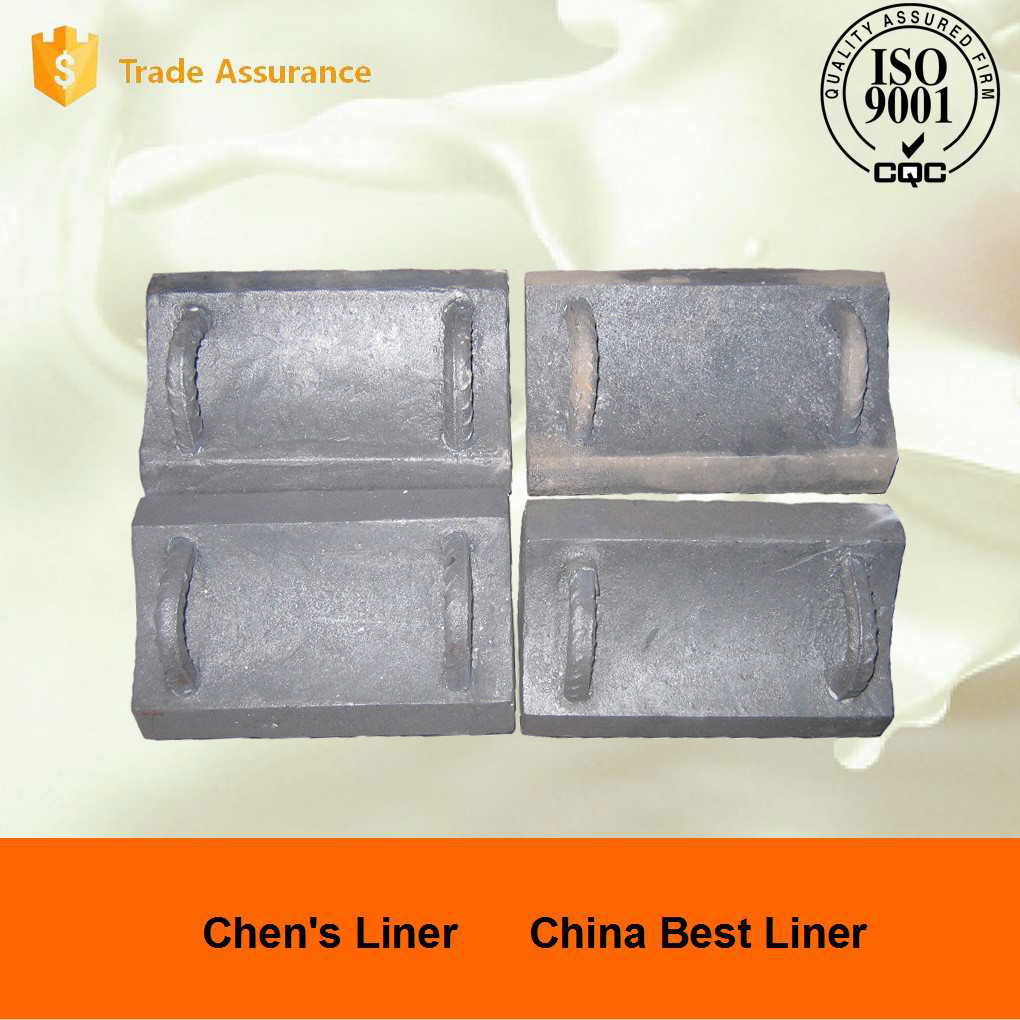 High Abrasion Cr-Mo Alloy Steel Cement Mill Liners Wear-resistant Castings Caps