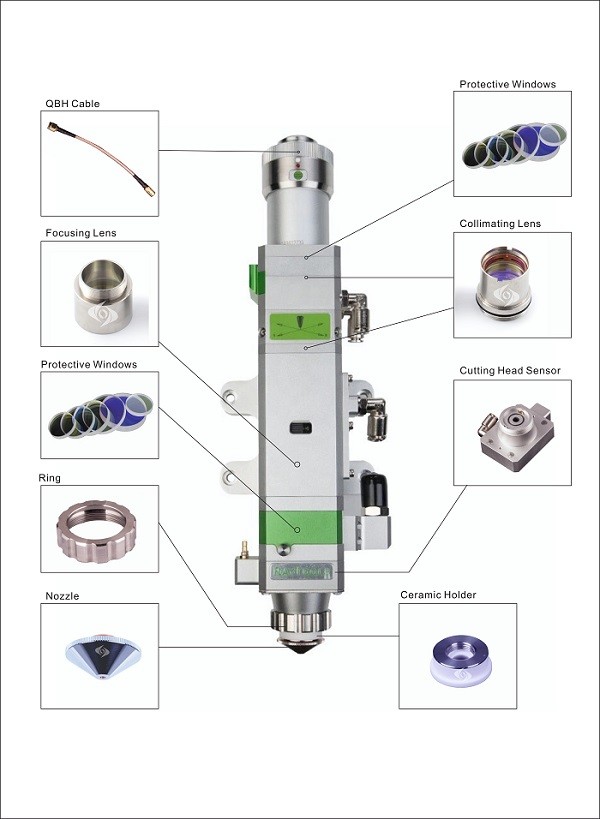 High Temperature Resistance laser Focusing Lens Collimation Lens for Raytools BM111 Cutting Head